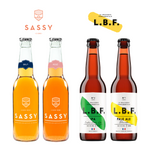 Caisse Mixte Sassy & LBF – 12 bouteilles de Cidres et Bières Artisanales Françaises (33 cl)